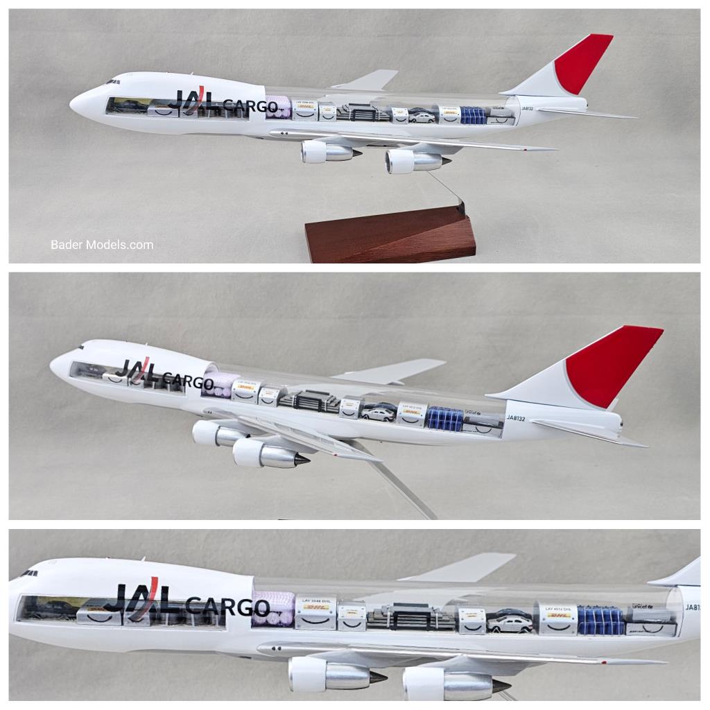 JAL Cargo - B747-200F - (1:144) - 180° Clear Top
